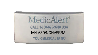Silicone Medical ID Bracelet, , pemblem image number 0